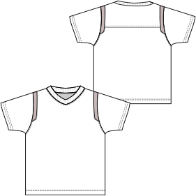 Fashion sewing patterns for Football Tshirt 642